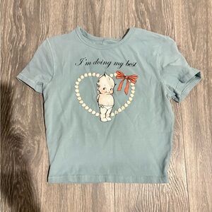 Kewpie Tee with Heart Design